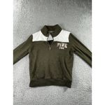 Victoria's Secret PINK ‎ 1/4 Zip Sweatshirt Women XS Zip Floral Graphic Print Y2K Photo 1