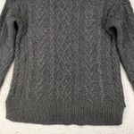 Lauren Jeans Co Ralph Lauren Gray Cable‎ Knit Cotton Blend Turtleneck Sweater L Size L Photo 5