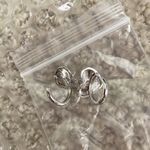 NEW Silver Plated Ear Cuffs Heart Shaped with Rhinestones One Size NIB Photo 4