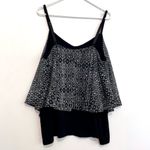 Torrid  3 Plus Size Skull Ikat Print Double Layered Cami Black Cream Tank Top 3X Photo 13