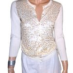 J. Crew Off White Sequin Cardigan XS NWOT Photo 0