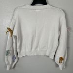 Luna Ivy Sweater Size Small 3D Multicolor Bows Cropped Novelty Crewneck Photo 2