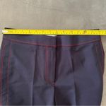 Mango  Navy Suit Pants with Red Stitching Photo 4