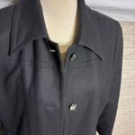 Harvé Benard Harve Benard Petite Black Wool Blend Long Maxi Trench Coat Women Size 10P Photo 1