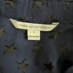Diane Von Furstenberg  - Lorelei Star USA Embellished Sheer Blouse Sz 6 Photo 7