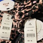 PilyQ New. PQ pink leopard Ruched Bandeau Bikini. Small. Retails $152 Photo 10