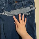 Hollister  High Rise Flare Raw Hem Denim Jeans Photo 6