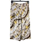 Vera Wang Simply Vera  X-Large Wide-Leg Crop Pants Tie-Dye Pockets Smocked Multi Photo 3