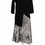 ZARA NWOT  Contrasting Dress Animal Print Asymmetrical Photo 8