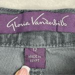 Gloria Vanderbilt Gray corduroy size 12 missy Pants Photo 1