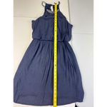 As You Wish AS U WISH Blue Halter Dress Sleeveless Party Cocktail Evening M Photo 7