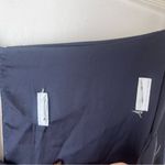 Petal and Pup  Navy Blue Satin Seychelle Ruffle Tiered Midi Dress 12 Photo 8