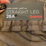 Avenue NWT  Cool Hand Straight Leg Pull-On Brown Dress Pants Plus Size 26 Photo 2