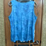 Floral Blue and White Women's Tank Top EUC Size XL Photo 2