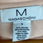 Magaschoni  Pink Knit Long Sleeve Open Front Cardigan Shacket Jacket S Photo 4