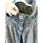 BCBGMAXAZRIA Womens Duster Cardigan Purple Loungewear Soft Buttons Size Small Photo 1