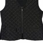 Orvis  Woman’s Black Quilted Full Zip Lightweight Vest Size Large Outdoor Hiking Photo 2