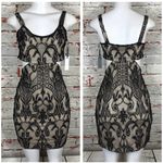Lovers + Friends Dress Sz M NEW Black Lace Overlay Sleeveless Cocktail Party NWT Photo 2