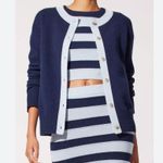 Solid & Striped NWT  wool cashmere blend Cropped June Pullover in midnight mult Photo 1