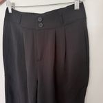 Halara High Waisted Straight Leg Work Pants Shirred Waist Zip Button Pockets ST Photo 9