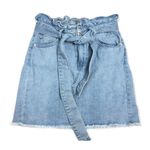 Almost Famous Paperbag Medium Wash Denim Skirt Photo 55