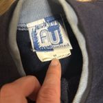 Art Unlimited Sportswear Sweater Adult M Blue Lighthouse Button Up USA Made Size M Photo 5