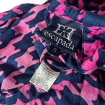 Escapada  Womens Long Maxi‎ Dress Pink Side Split Houndstooth Beach Cruise Size S Photo 10