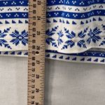 Lands' End Womans Mock Neck Size XL Fair Isle Nordic Snowflakes Winter Holiday Photo 11