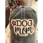 KBETHOS Distressed “Dog Mom” Baseball Cap Gray Adjustable Vintage Photo 5