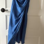 Abercrombie & Fitch  Size XS Blue Cowl Neck Draped Mini Dress New With Tags Photo 7