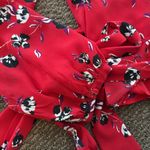 Intermix  Red Silk Blouse Photo 8