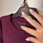 Brandy Melville Velour T-Shirt Dress One Size Burgundy Photo 1