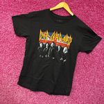Def Leppard Hall of Fame British Flag Heavy Metal Band Tee M Photo 2