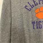 Clemson Tigers Long Sleeve Cropped TShirt Size XL Gray Photo 3