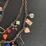 Free People 🍀Gold Charm Necklace with Multicolor Accents Photo 4