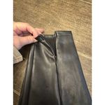 Abercrombie & Fitch Vegan Leather Leggings Size XL High Rise Zipper Ankle Black Photo 4