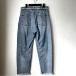 Etica Tyler Salinas River Frayed Detailing Straight Leg Crop Jeans 30" Blue Photo 6