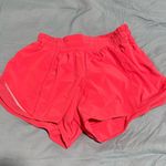 Lululemon Hot Hot Shorts 4inch Red Size 4 Photo 0