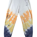 Disney  Winnie The Pooh Tie‎ Dye Sweatpants Flowers Graphic Comfy Joggers Medium Photo 0