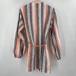 Sage THE LABEL Cardigan Medium Kimono 100% Cotton Stripe Beach Travel Boho NWT Photo 2