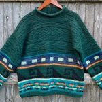 Vintage Wool Knit Oversized Sweater Multiple Size L Photo 0