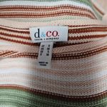 Denim & Co Rust Sage Stripes Boatneck Sweater Size Small Photo 4