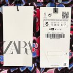 ZARA  Floral Babydoll Dress S Button Front Ruffle Tiered New Photo 7