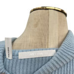 Helmut Lang  Sweater Wool Cashmere V-Neck Ribbed Baby Blue‎ Size Medium Photo 7