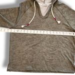 Zoe + Phoebe Women’s Sz M Long Sleeve Hooded Shirt Pullover Sage Green Size M Photo 5