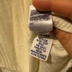 MOTHER Denim the Split Varsity Long Sleeve in Whisper White size Small Photo 5