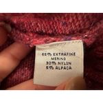 Peter Millar  Extra Fine Merino Wool Blend Red Crewneck Sweater Size Large Photo 3
