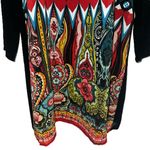 Desigual ‎ Artsy Dami Printed Black Sheer Lined L/S Dress NWT $159 Size 12 Photo 4