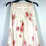 Zimmermann Lightburst Floral Cotton Silk Maxi Skirt Cream Red Flora US 4 NEW Photo 13