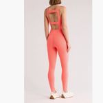 Free People NWT FP Movement Never Better Strappy Back Jumpsuit Large, NEON CORAL Photo 2